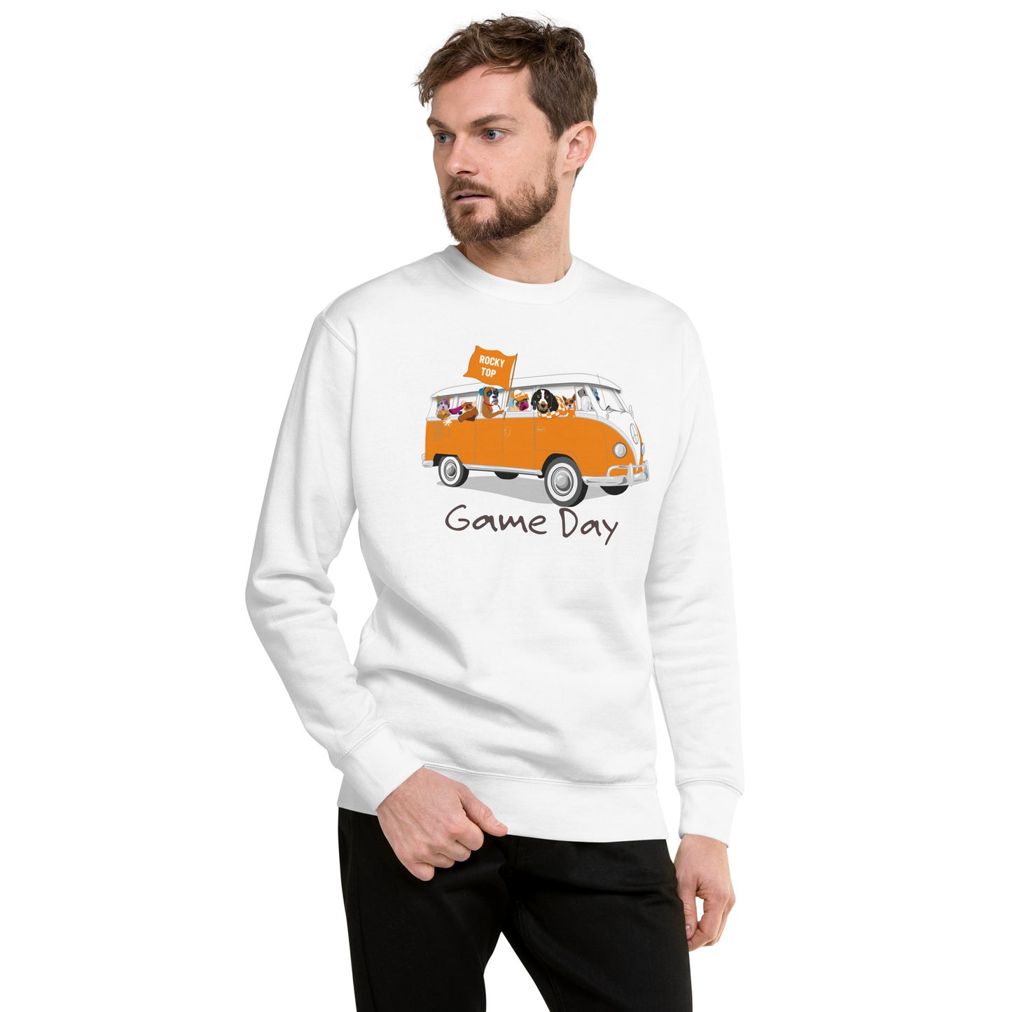 Unisex Premium Sweatshirt game day party bus in Tennessee