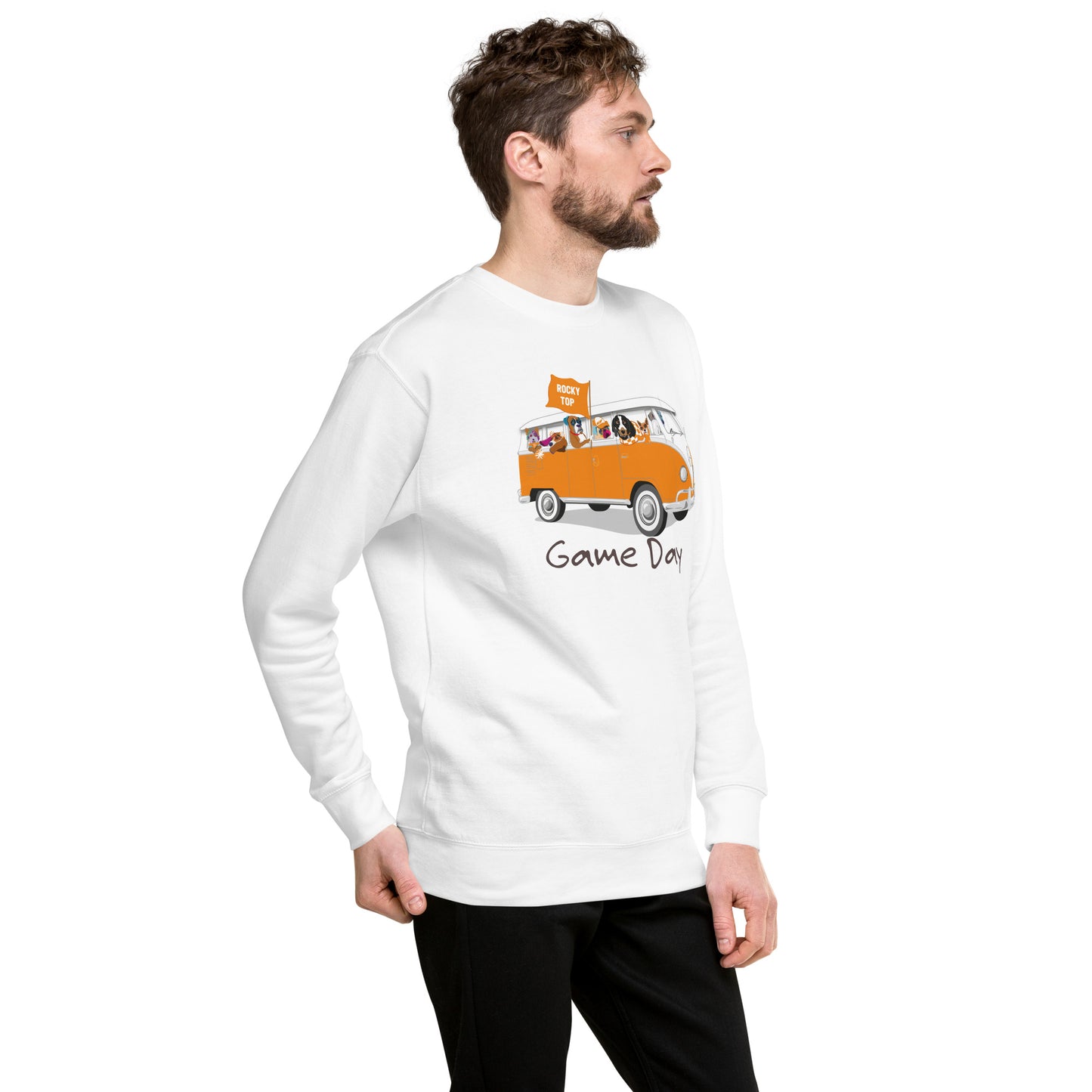 Unisex Premium Sweatshirt game day party bus in Tennessee