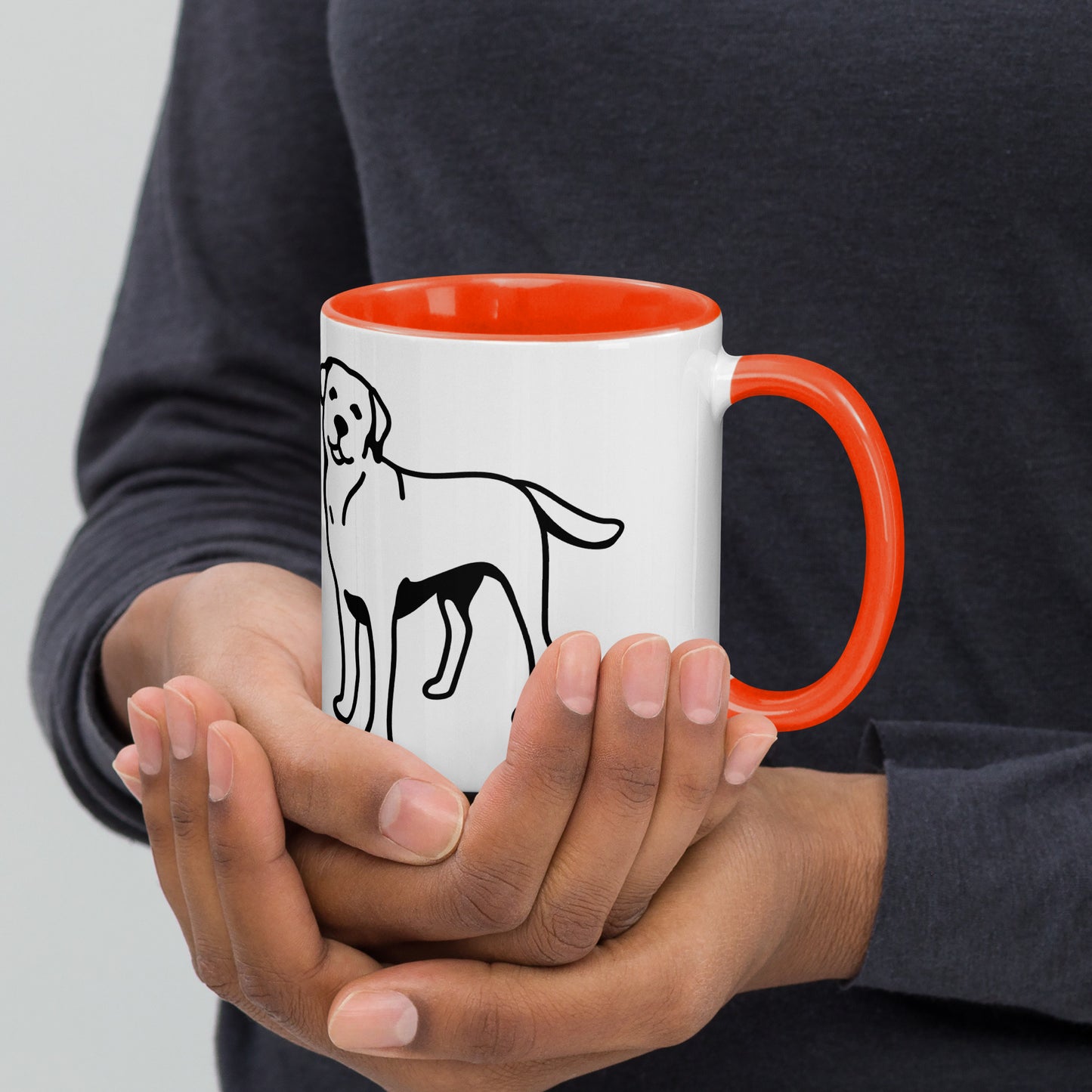 Mug with Color Inside life with a dog